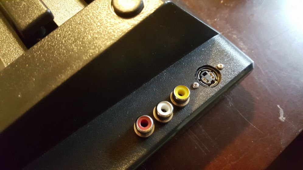 Close-up of the added jacks