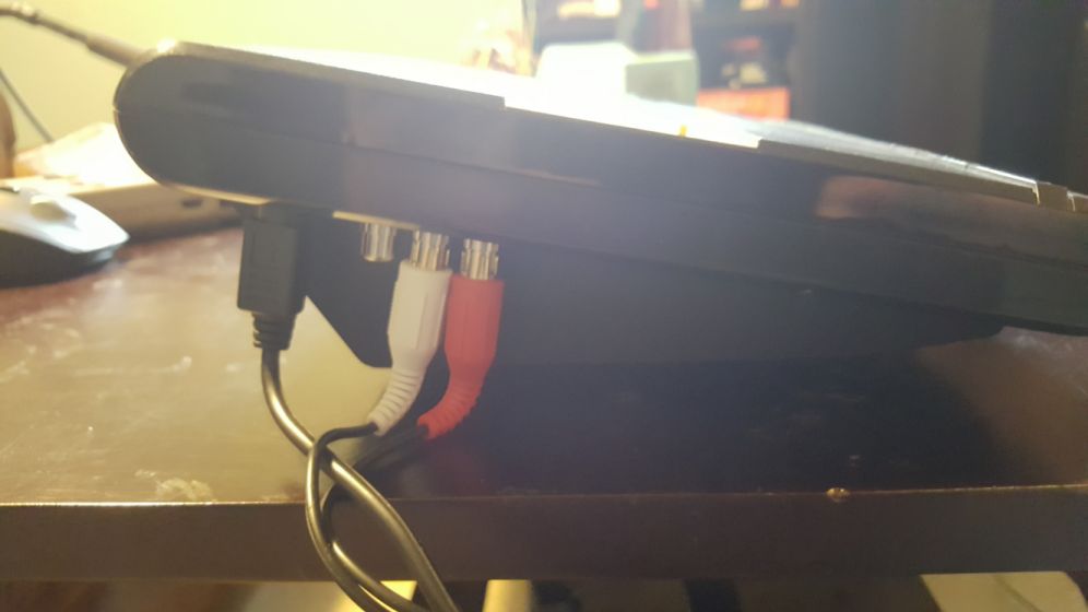 Also, when cables are plugged in, you get this kickstand effect
